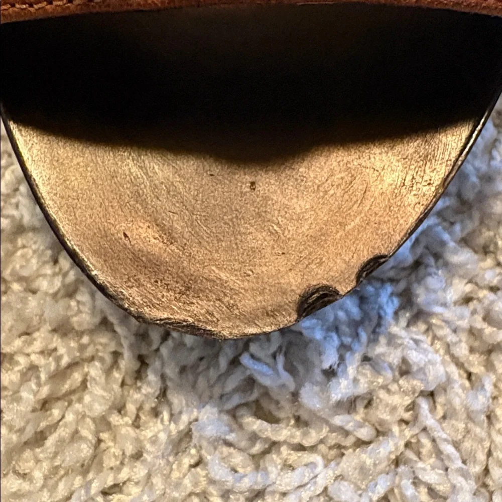 Michael Kors Tan and Black Wedge Sandals - Picture 6 of 8